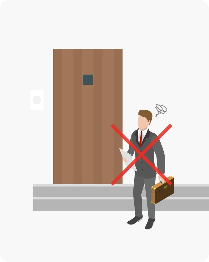 Robinでは飛び込み営業を一切やらせません