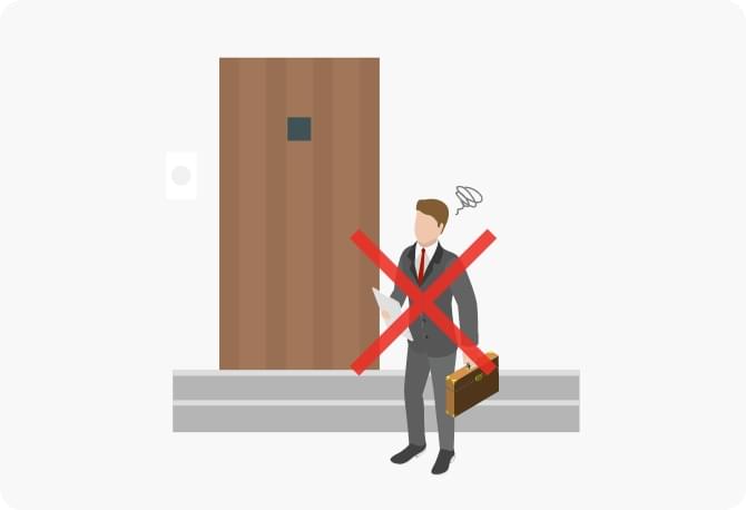 Robinでは飛び込み営業を一切やらせません