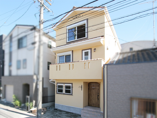 S.060　狭小地に建つペットと暮らす3階建て　愛知県