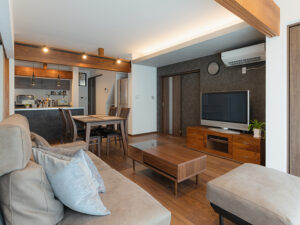 岐阜県　全面リフォーム　和風住宅　間接照明　古民家風