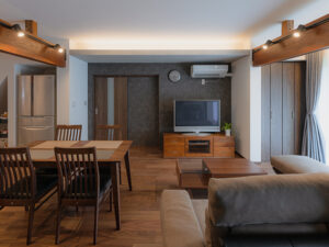 岐阜県 全面リフォーム 和風住宅 間接照明 古民家風