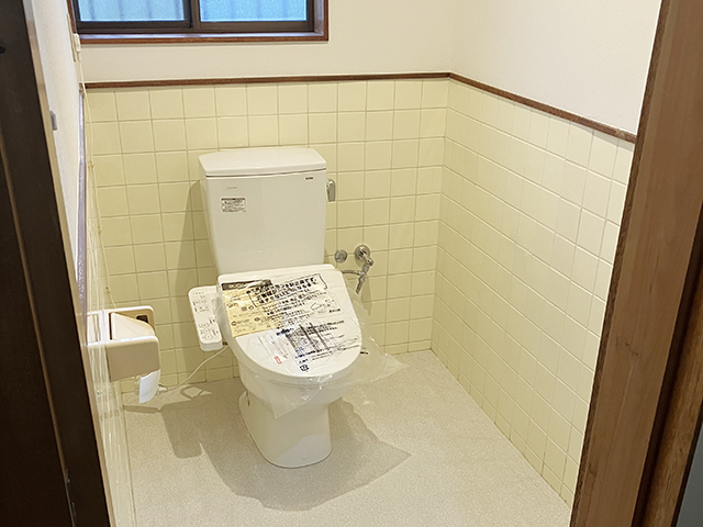 小便器撤去＆トイレ交換リフォーム｜岐阜県羽島郡