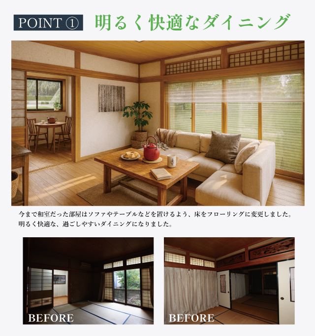 物件の特徴01明るいダイニング