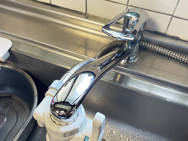 水漏れに困っていたキッチン水栓を交換｜岐阜県